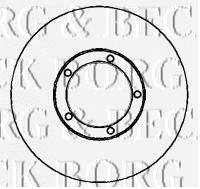 BORG & BECK bbd4341 -  Тормозной диск